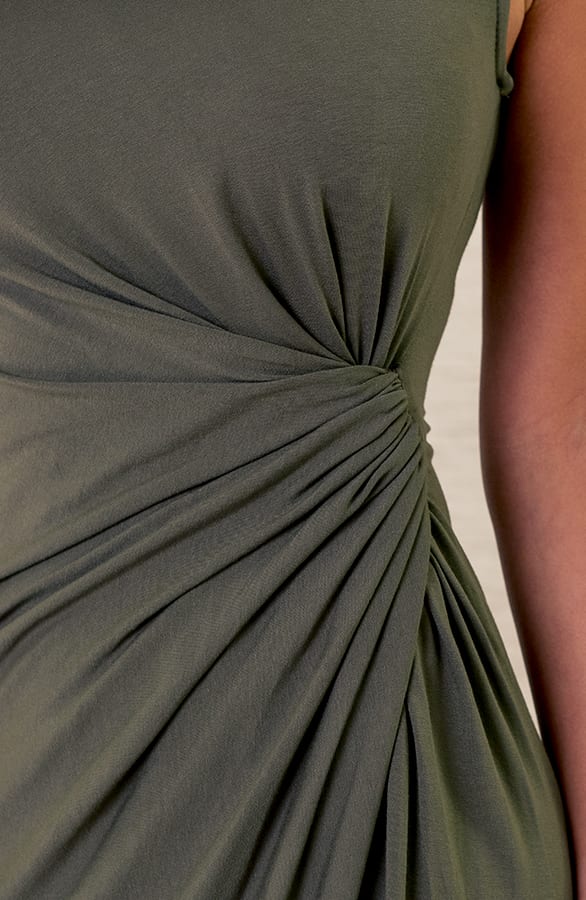 Jurk Met Knoop Myrle Army – shoparchief — foto 3