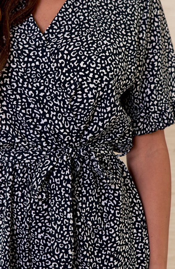 Leopard Playsuit Beaudine Zwart – shoparchief — foto 5