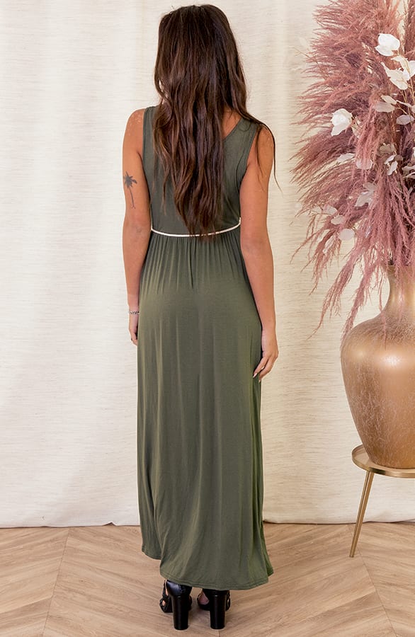 Maxi Jurk Bohemian Linde Army – shoparchief — foto 2