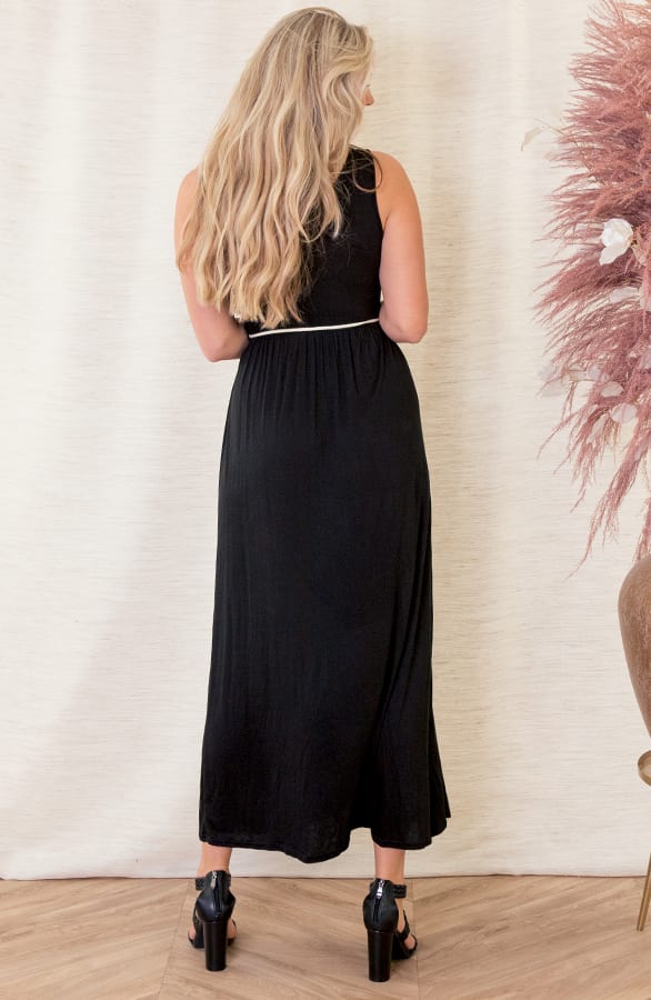 Maxi Jurk Bohemian Linde Zwart – shoparchief — foto 4