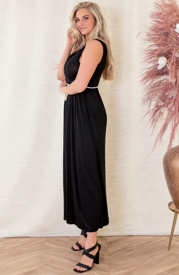 Maxi Jurk Bohemian Linde Zwart – shoparchief — foto 3