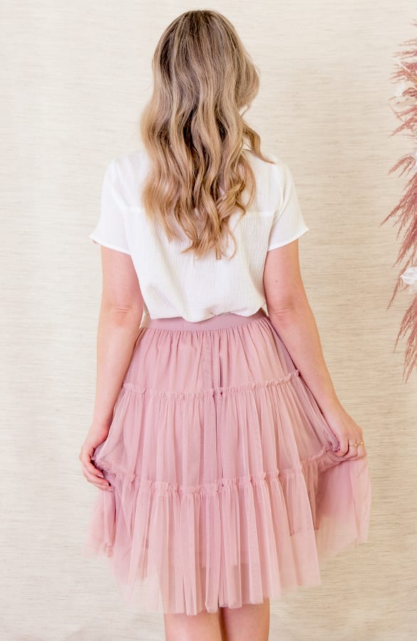 Midi Tule Rok Kelly Roze – shoparchief — foto 2