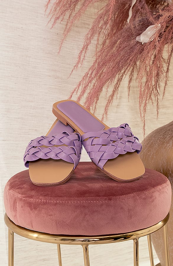 Open Sandalen Romé Lila – shoparchief