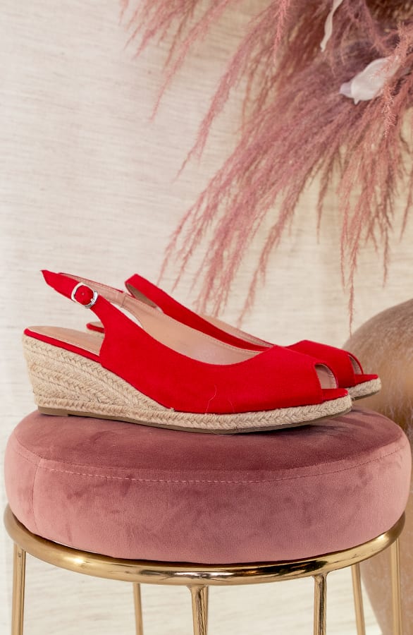 Open Sleehakken Manon Rood – shoparchief