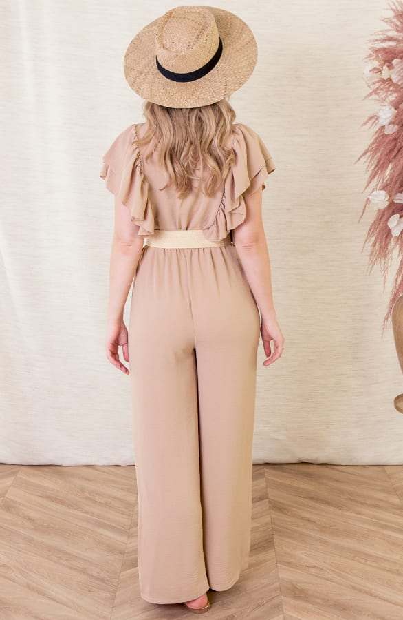 Ruches Jumpsuit Mirre Beige – shoparchief — foto 3