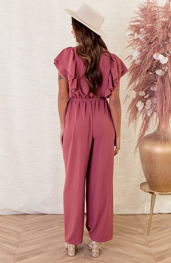 Ruches Jumpsuit Mirre Dust Roze – shoparchief — foto 3