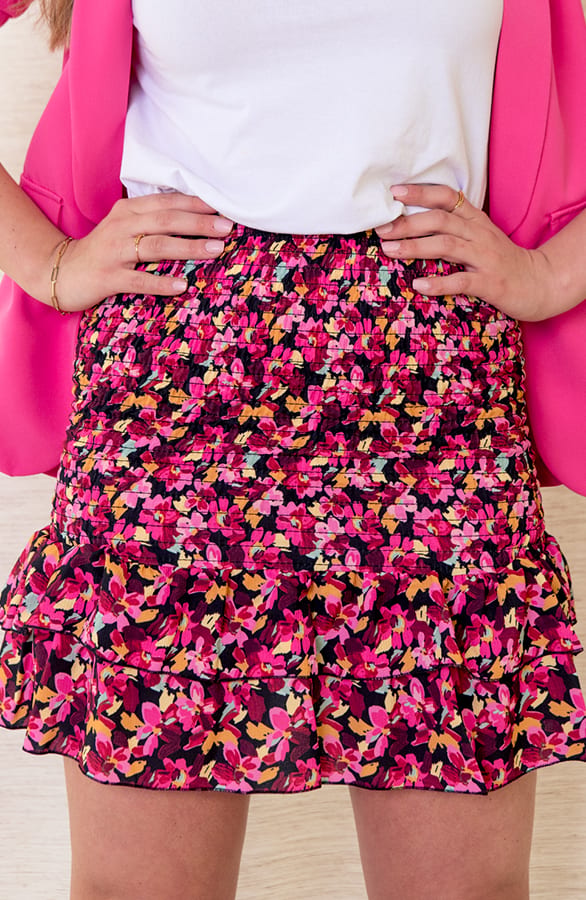 Smock Ruches Rok Olcay Fuchsia – shoparchief