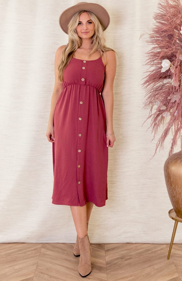 Spaghetti Knopen Jurk Kae Roze – shoparchief — foto 5