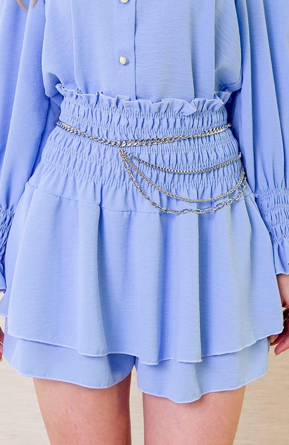 Stretch Broekrok Khloe Babyblauw – shoparchief