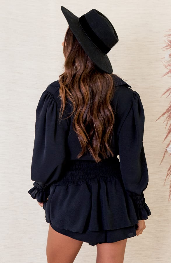 Stretch Broekrok Khloe Zwart – shoparchief — foto 3