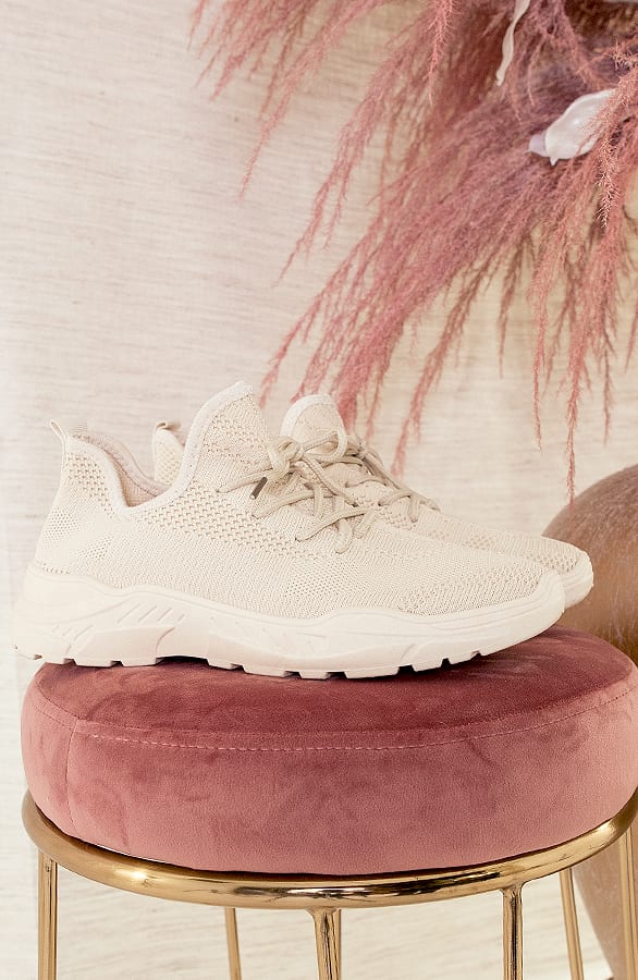 Stretch Sneakers Yve Beige – shoparchief