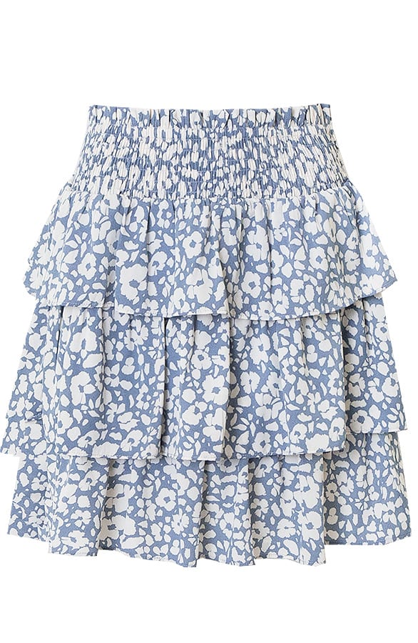 Cheetah Rok Isabelle Lichtblauw – shoparchief