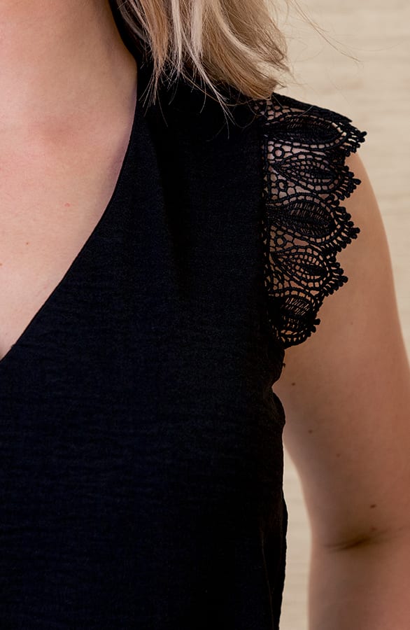 Jumpsuit Met Details Chay Zwart – shoparchief — foto 3
