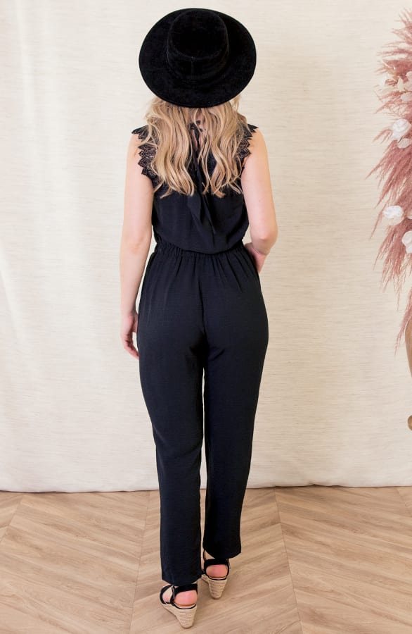 Jumpsuit Met Details Chay Zwart – shoparchief — foto 2