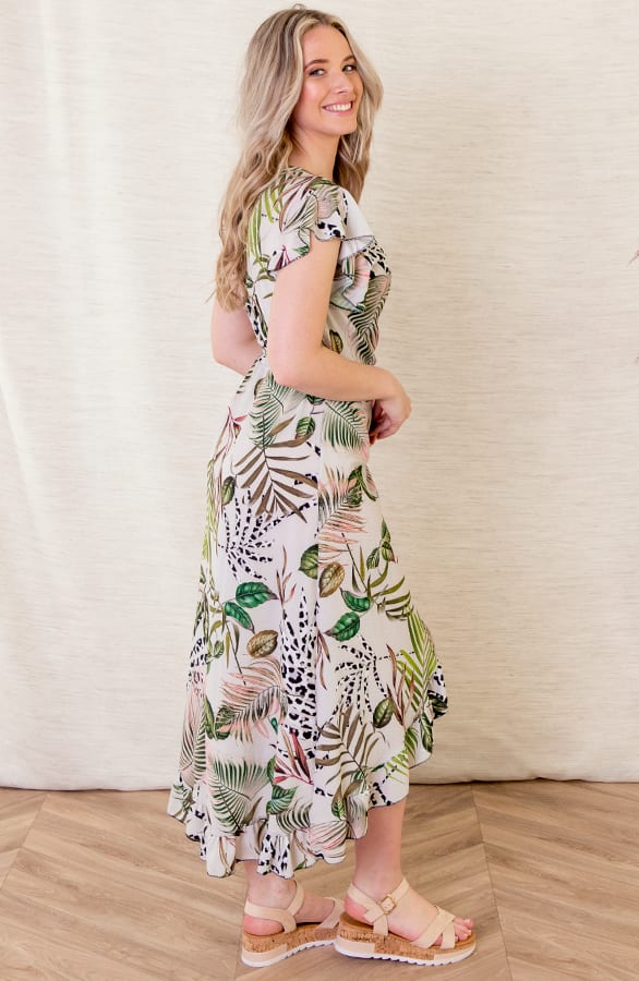 Midi Jurk Jungle Jane Creme – shoparchief — foto 2