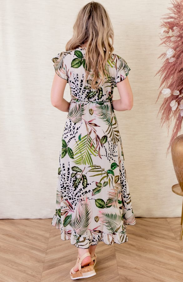 Midi Jurk Jungle Jane Creme – shoparchief — foto 3