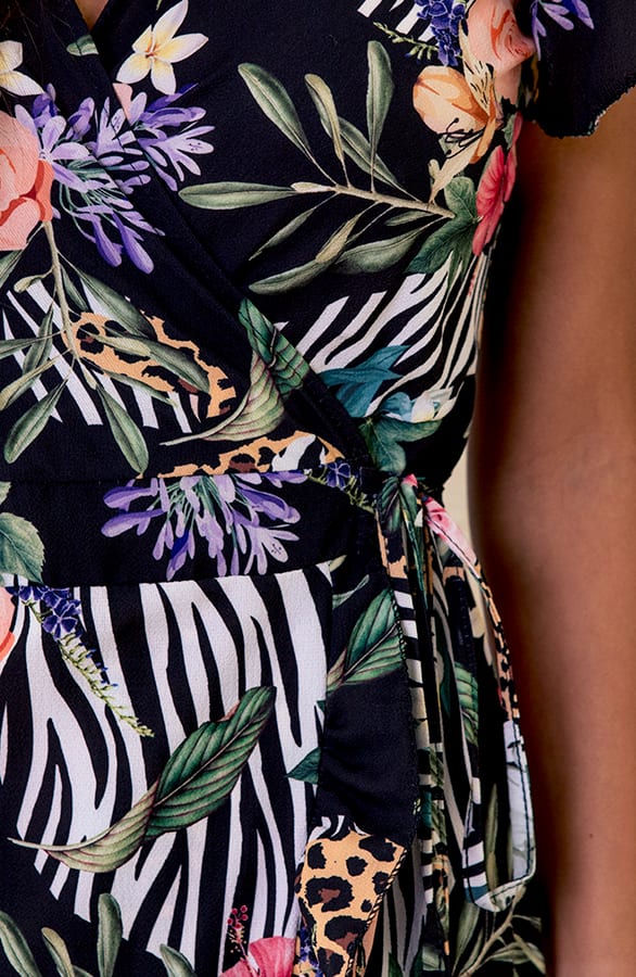 Midi Jurk Jungle Jane Zwart – shoparchief — foto 4