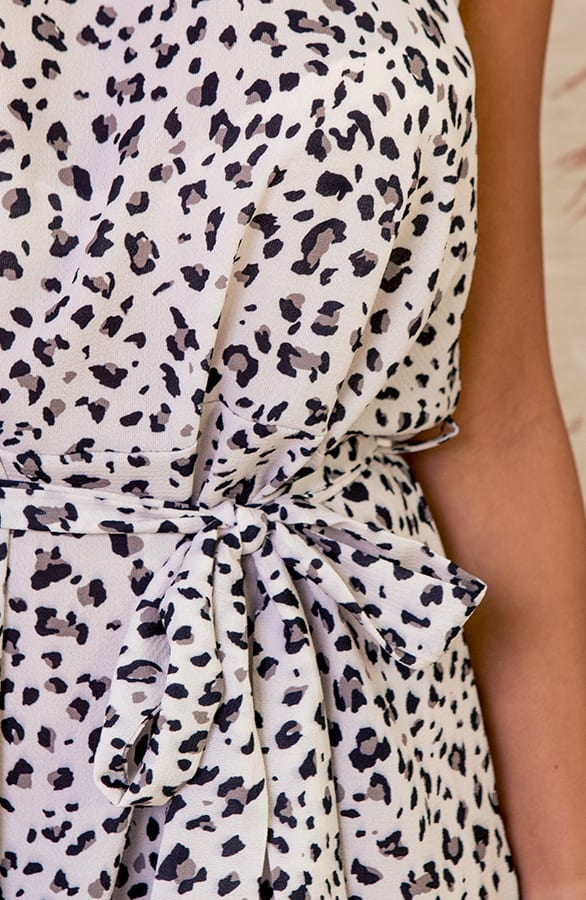 Leopard Halter Jurk Jynte Ecru – shoparchief — foto 4