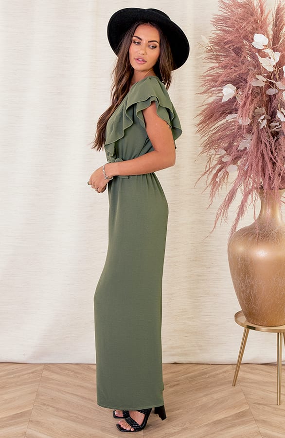 Ruches Jumpsuit Mirre Army – shoparchief — foto 2