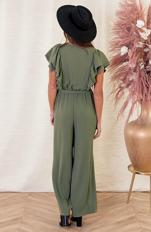 Ruches Jumpsuit Mirre Army – shoparchief — foto 3
