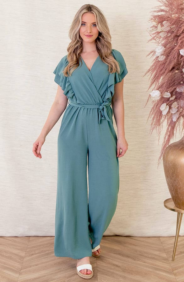Ruches Jumpsuit Mirre Mint – shoparchief