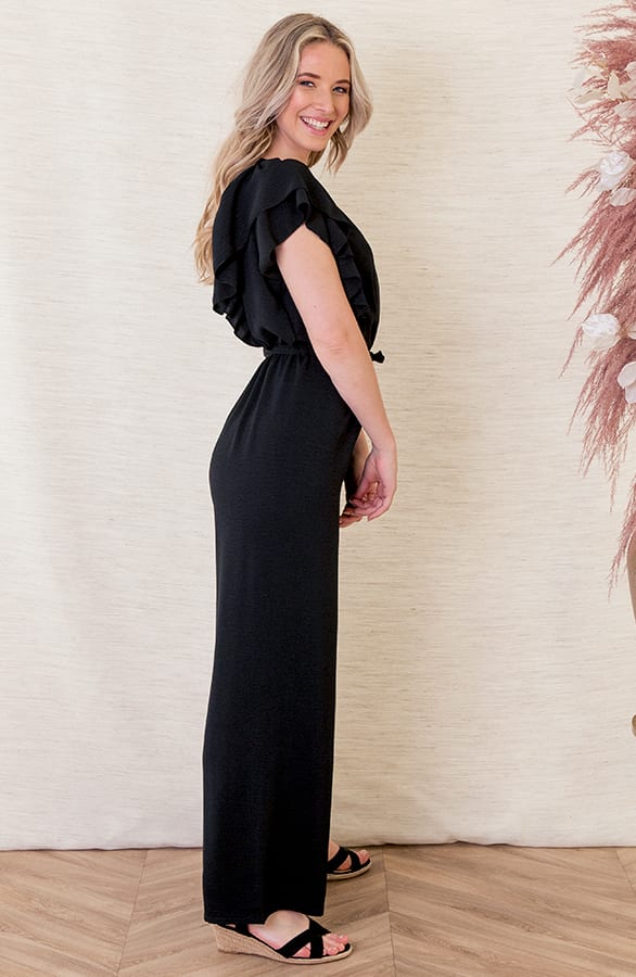 Ruches Jumpsuit Mirre Zwart – shoparchief — foto 2
