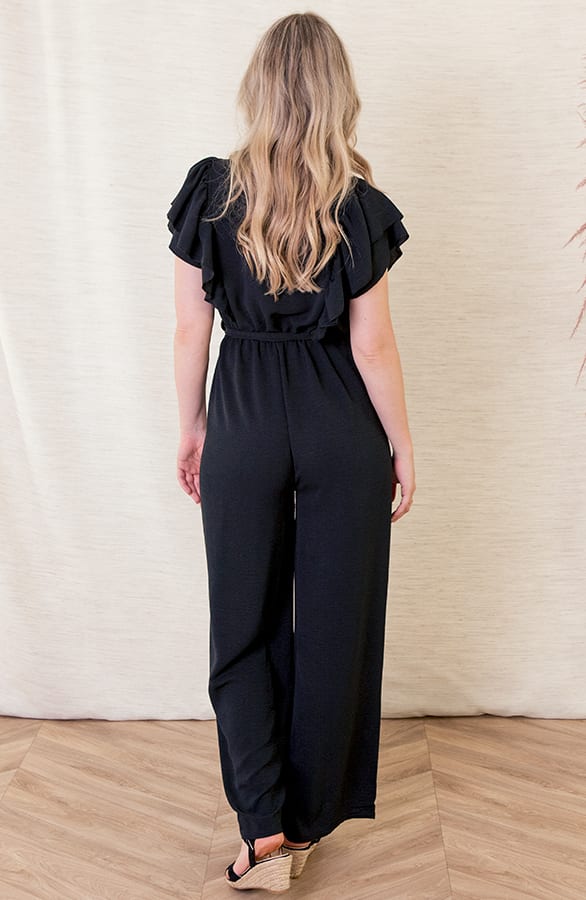 Ruches Jumpsuit Mirre Zwart – shoparchief — foto 3