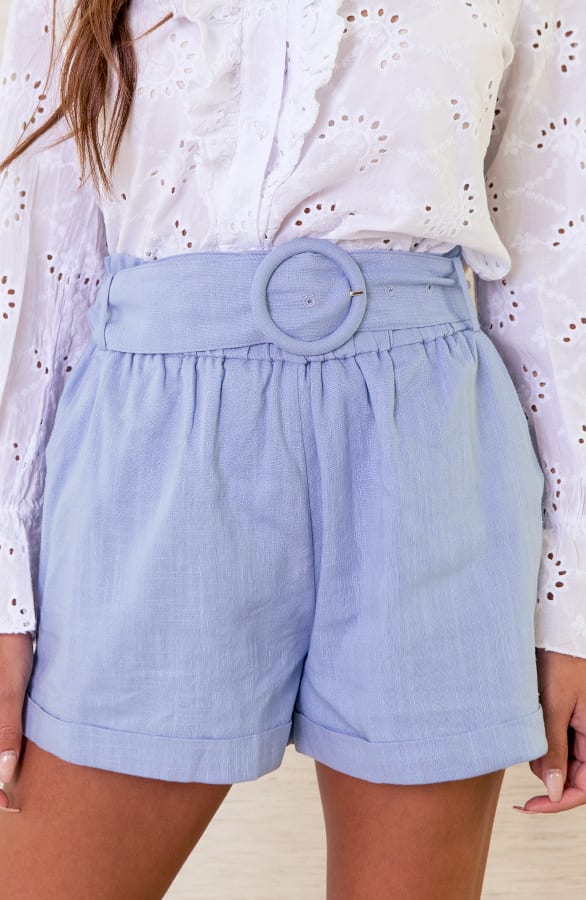 Short Met Riem Aivy Babyblauw – shoparchief