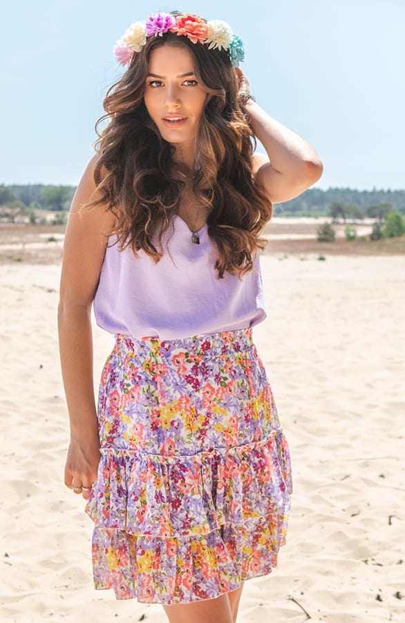 Bloemen Rok Exclusive Joy Multicolor – shoparchief — foto 2