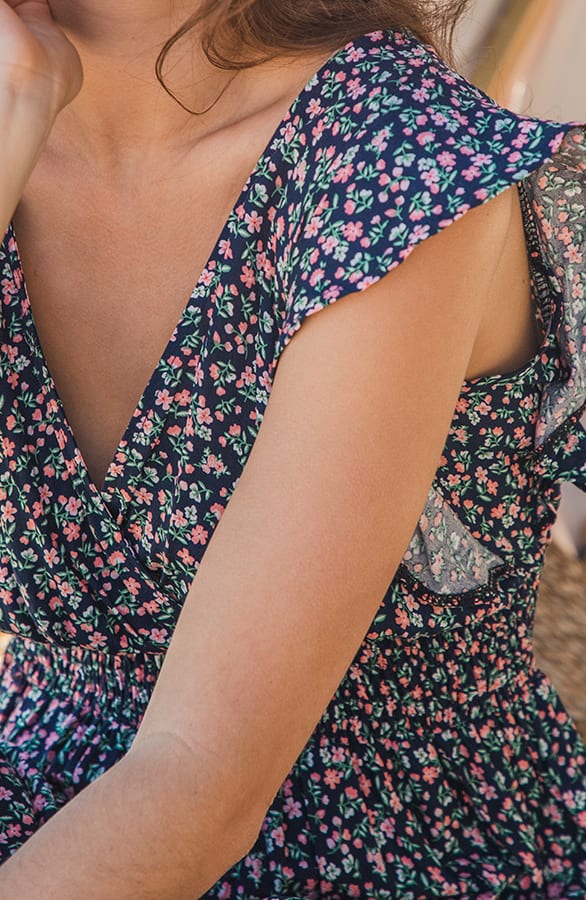 Bloemen Ruffle Jurk Jacky Marine – shoparchief — foto 4