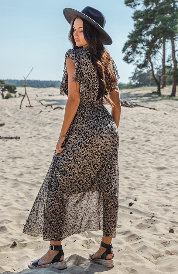 Cheetah Maxi Jurk Jady Army – shoparchief — foto 4