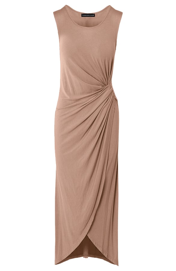 Jurk Met Knoop Myrle Taupe – shoparchief — foto 2