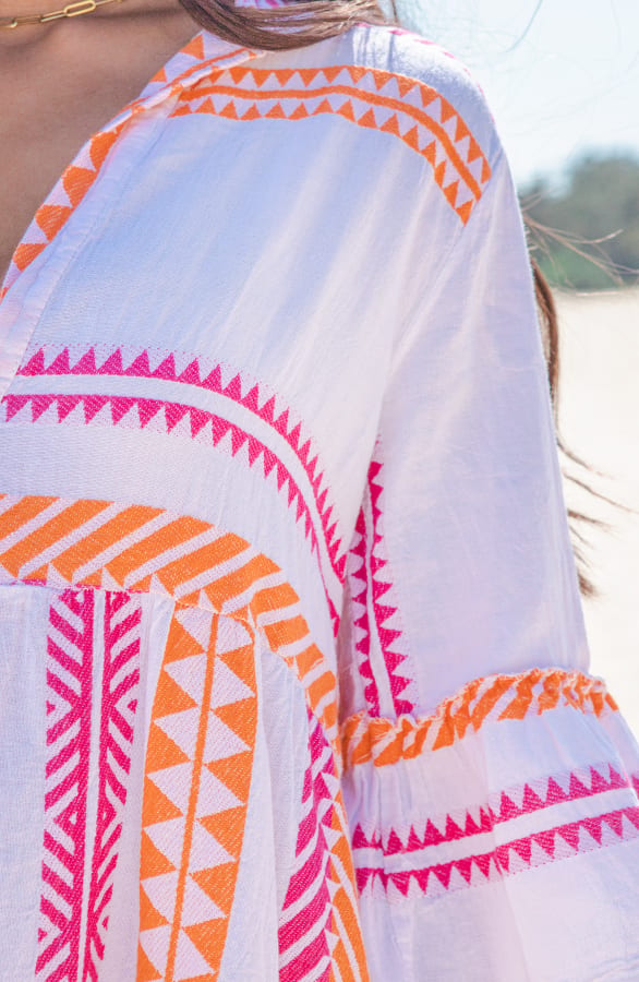 Kelim Tuniek Evy Fuchsia Oranje – shoparchief — foto 4