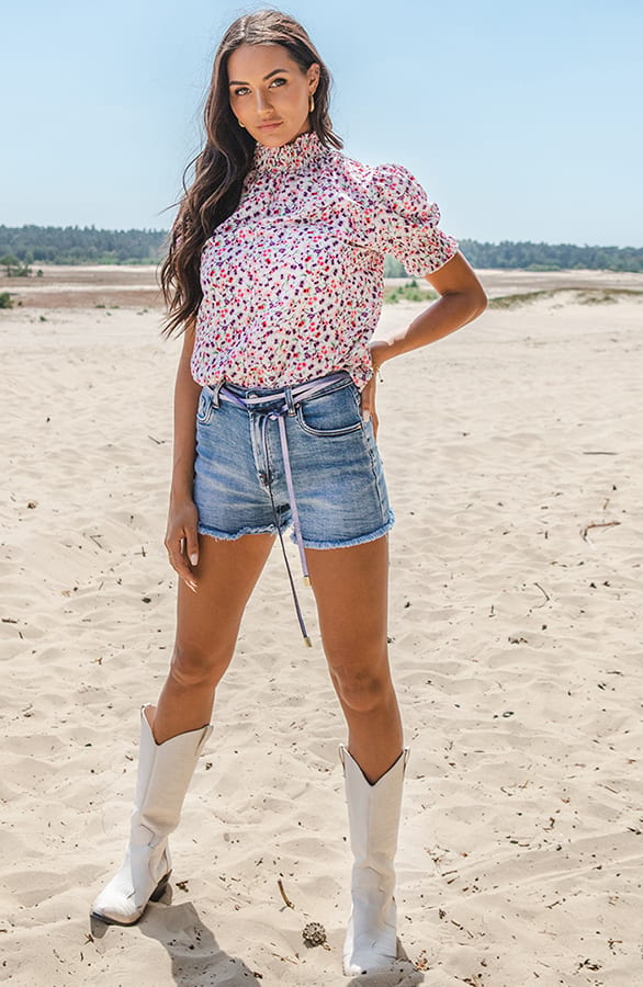 Lynn Top Bloesemprint – shoparchief — foto 2
