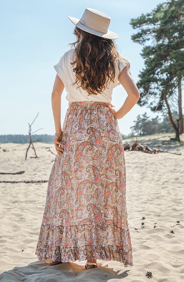 Maxi Rok Ibiza Yasmine Lichtblauw – shoparchief — foto 2