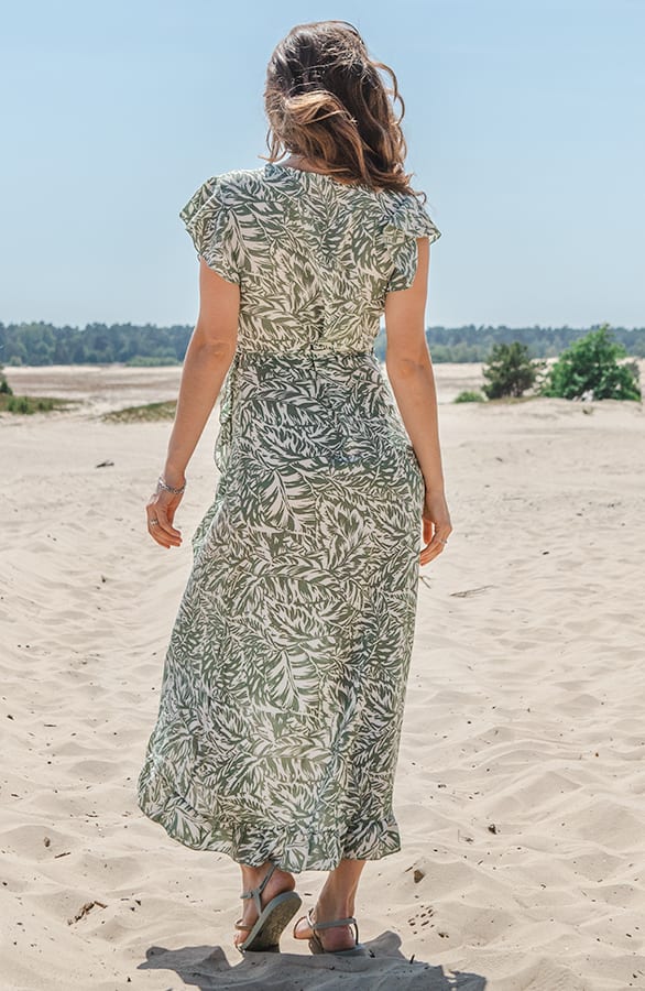 Midi Jurk Leaves Jenny Army – shoparchief — foto 3