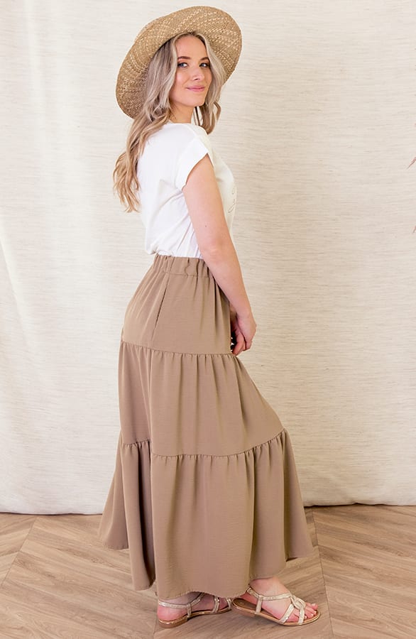 Midi Rok Faya Camel – shoparchief — foto 2