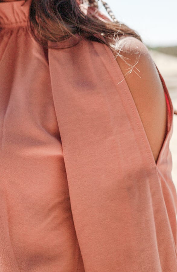 Open Shoulder Blouse Melody Dust Roze – shoparchief — foto 3