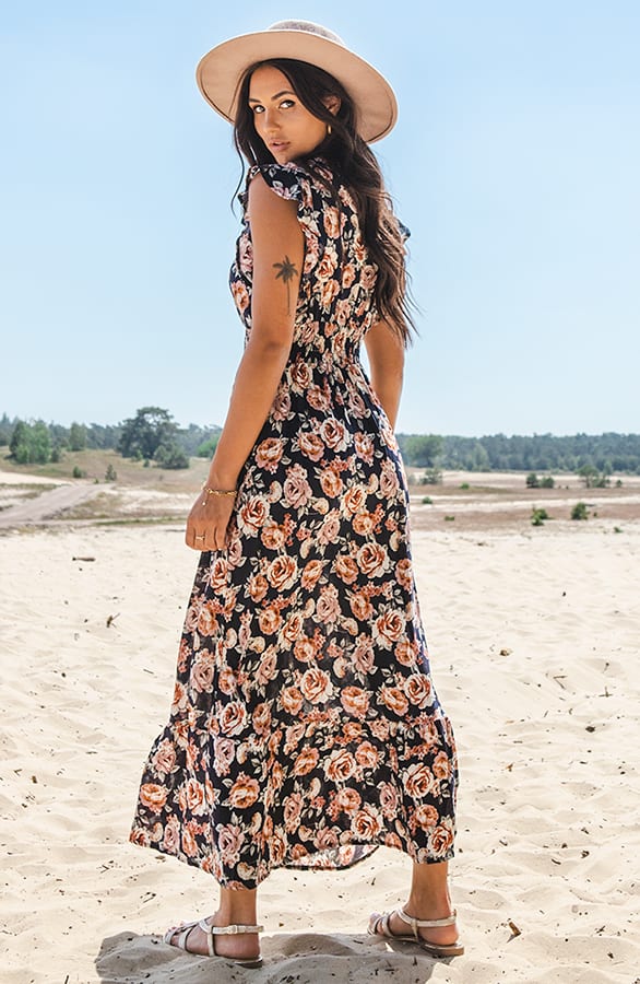 Rozen Ruffle Jurk Jacky Marine – shoparchief — foto 3