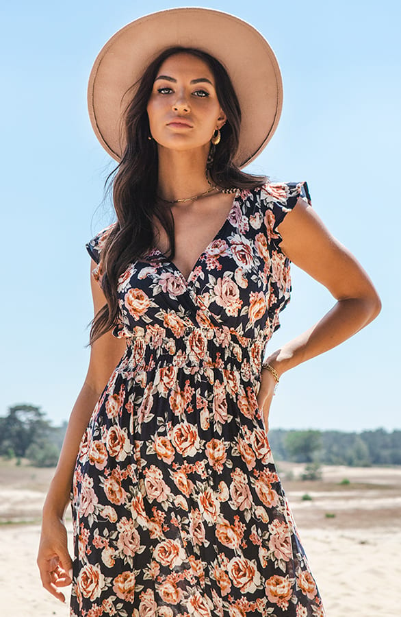 Rozen Ruffle Jurk Jacky Marine – shoparchief — foto 4