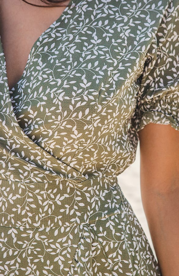 Ruches Jurk Met Print Elmi Army – shoparchief — foto 2