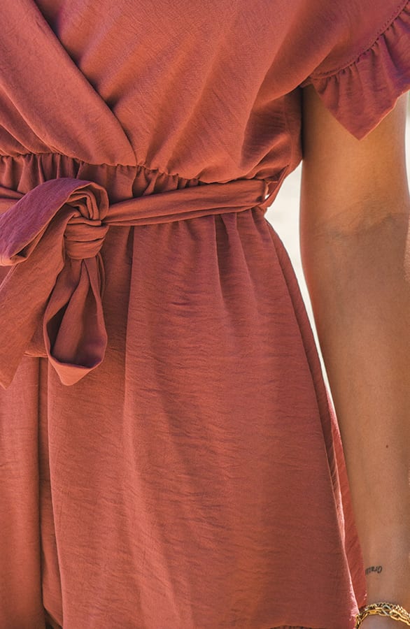 Ruches Playsuit Mirre Dust Roze – shoparchief — foto 4