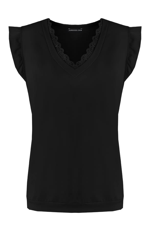 Ruches details Top Kaja Zwart – shoparchief