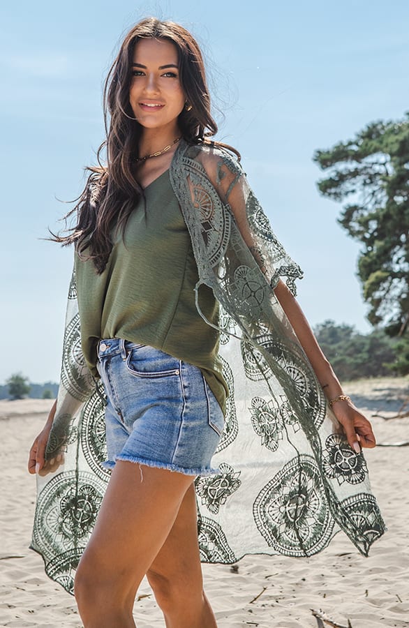 Trendy Top Jipp Army – shoparchief — foto 3