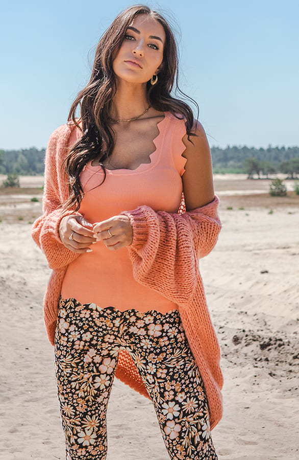 Trendy Vest Gebreid Skye Dust – shoparchief