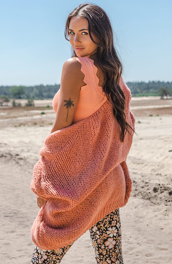 Trendy Vest Gebreid Skye Dust – shoparchief — foto 3