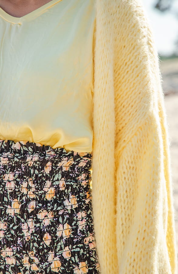 Oversized Satijnen Top Sofia Geel – shoparchief — foto 3