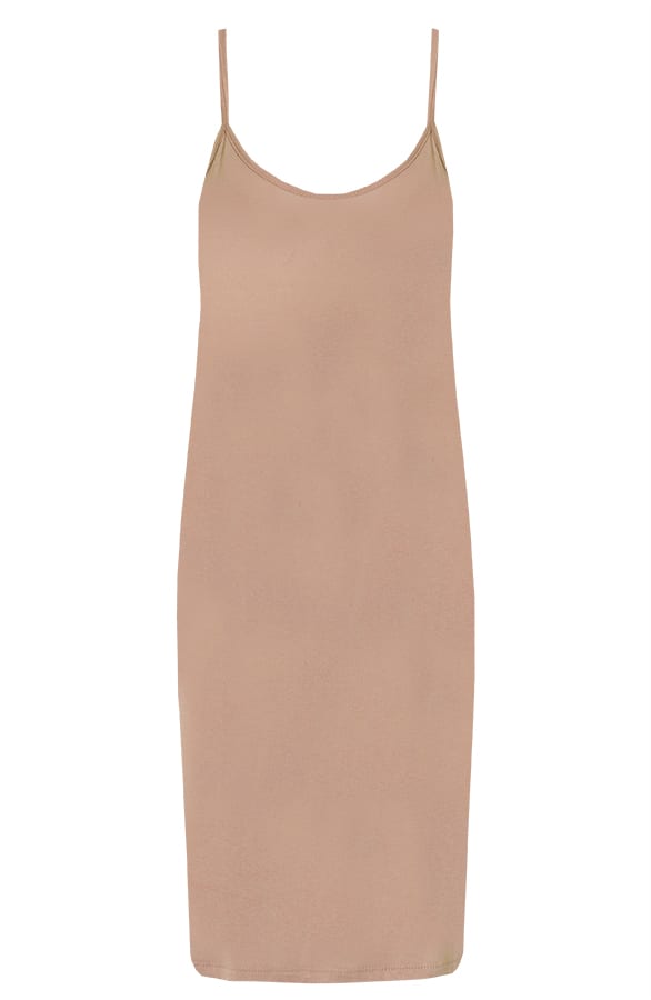 Aansluitende Stretch Jurk Marisa Camel – shoparchief