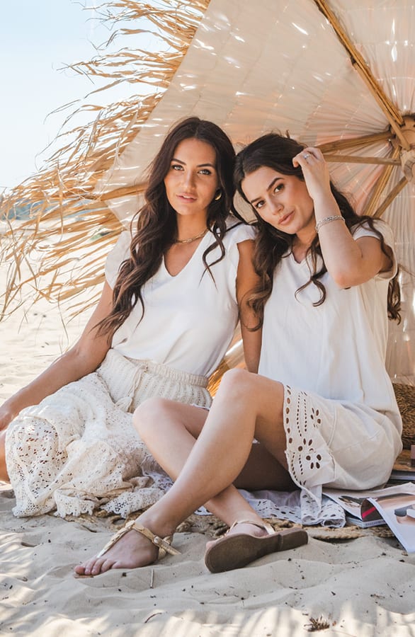 T-shirt Dress Met Embroidery Beige – shoparchief — foto 4