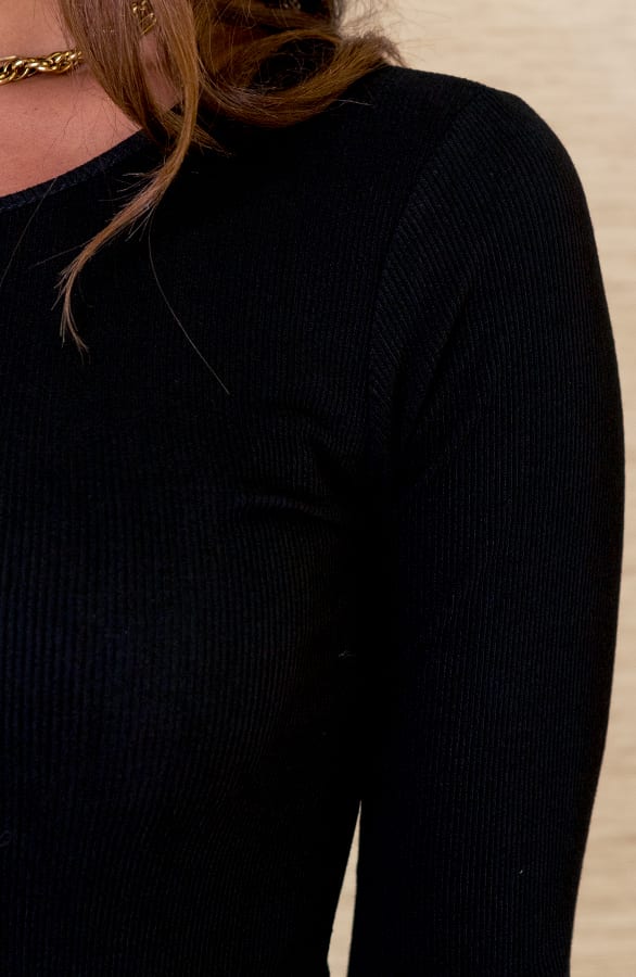 Midi Stretch Jurk Elke Zwart – shoparchief — foto 5